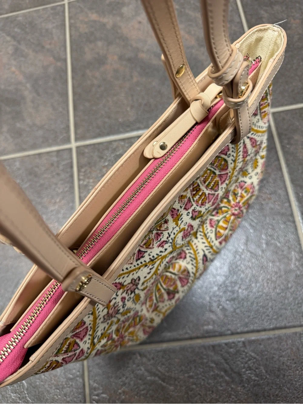 Spartina 449 Pepper Hall Tote Shoulder Bag Handbag Zip Top Purse
